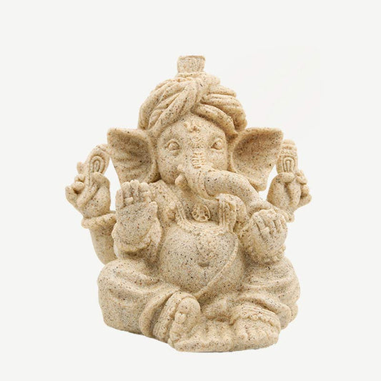 Buddha Stones Ganesh Ganpati Elephant Statue Blessing Protection Home Decoration