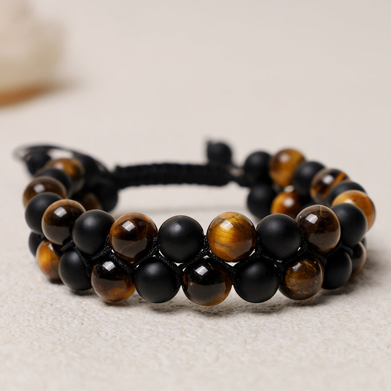 Buddha Stones Protection Tiger's Eye Bracelet