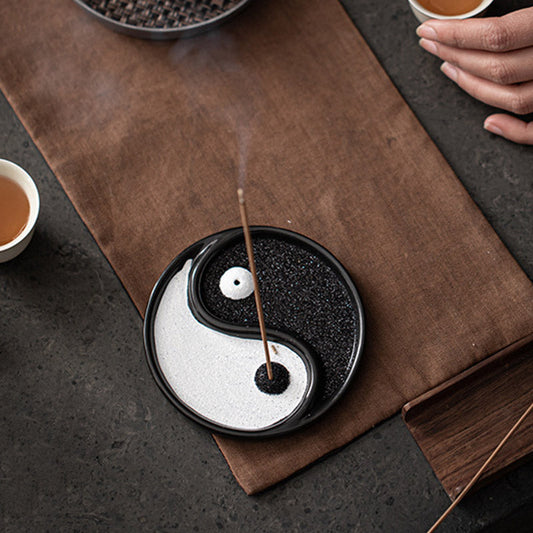 Buddha Stones Yin Yang Zen Balance Incense Holder