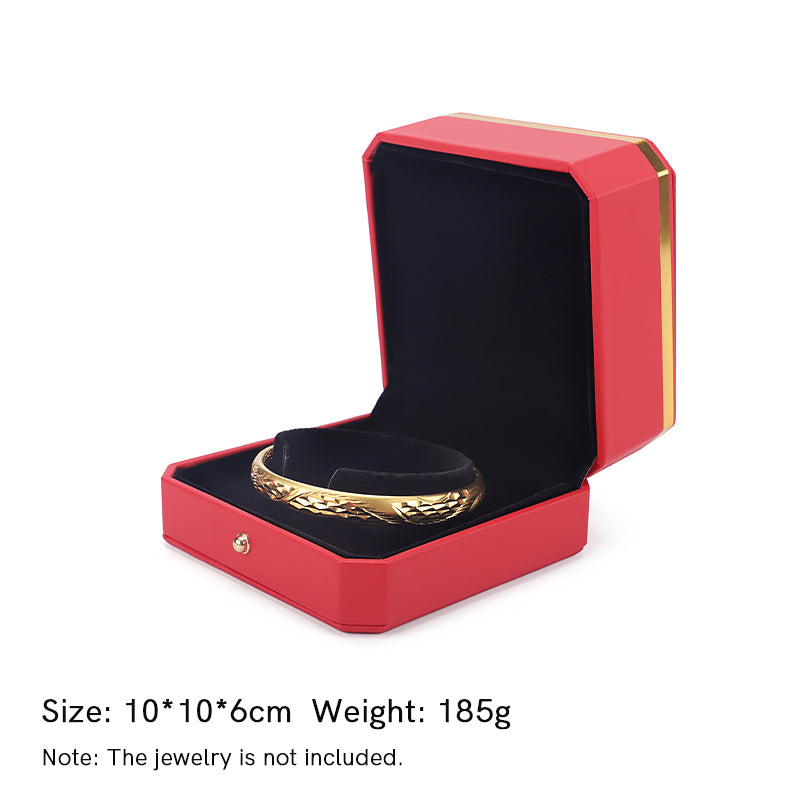 Buddha Stones Jewelry Storage Box PU Leather Gift Box