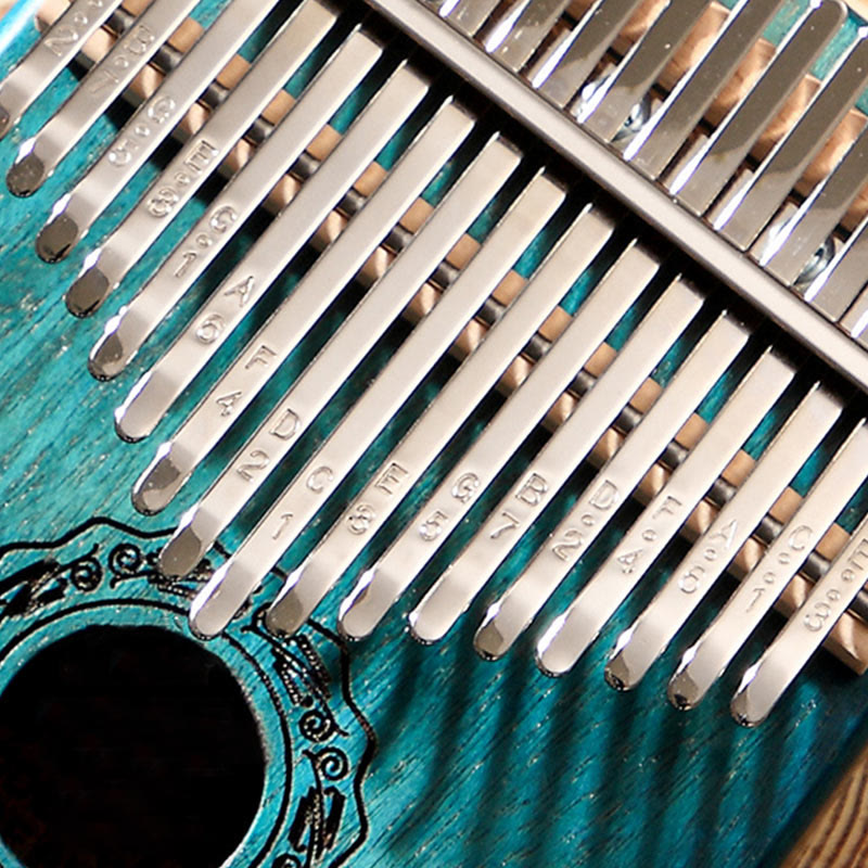 Buddha Stones Kalimba 17 Keys Thumb Piano Mahogany Wood Acacia Walnut Portable Finger Piano