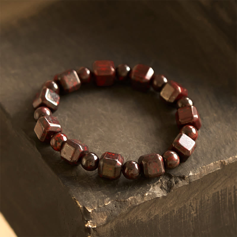 Buddha Stones Bloodstone Strength Bracelet