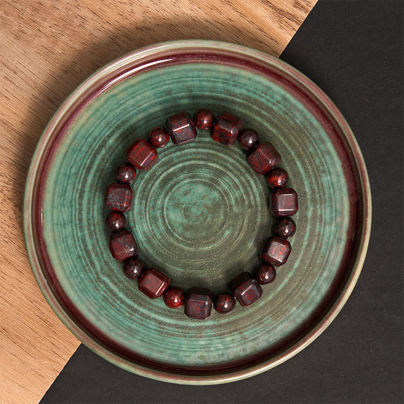 Buddha Stones Bloodstone Strength Bracelet