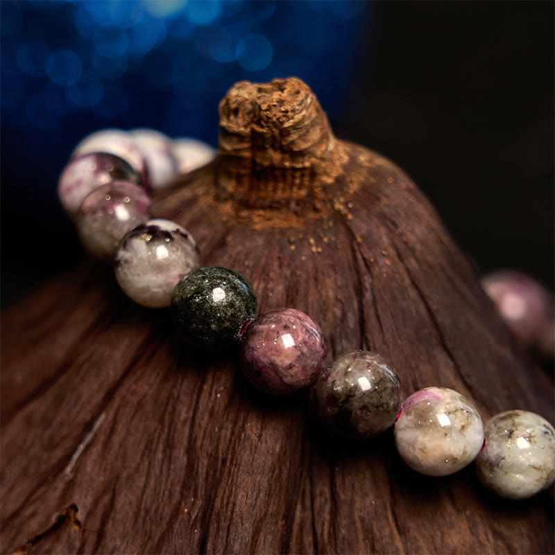 Buddha Stones Plum Blossom Tourmaline Balance Bracelet