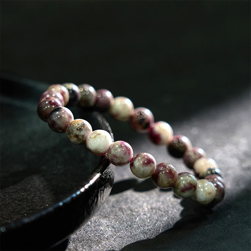 Buddha Stones Plum Blossom Tourmaline Balance Bracelet