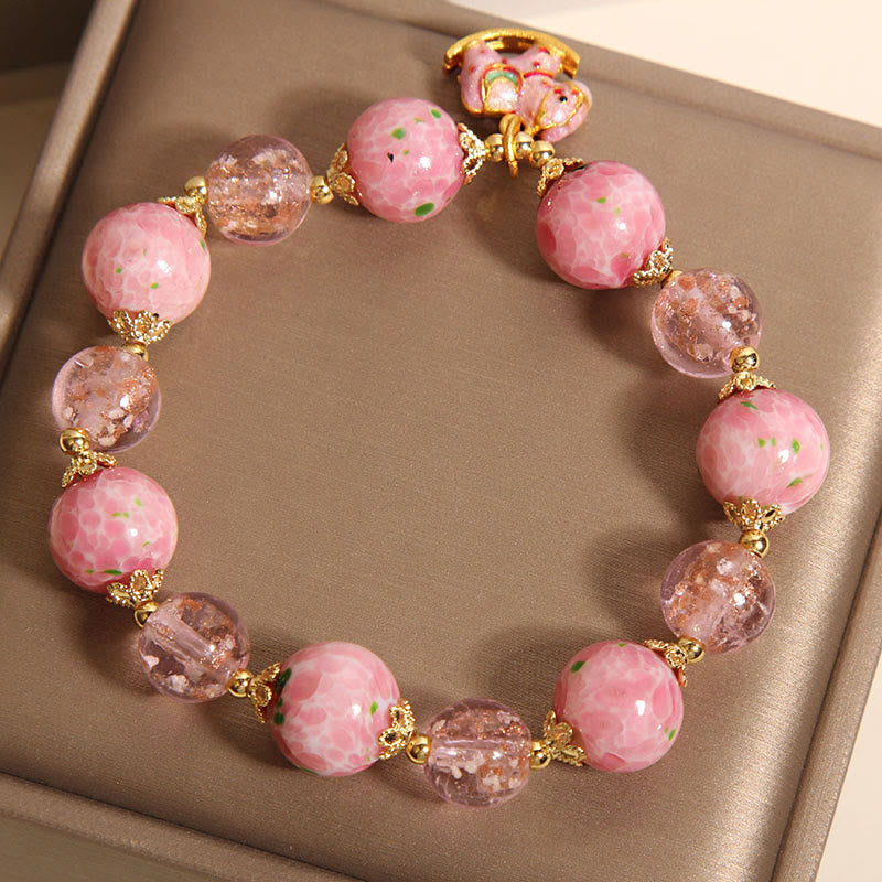 Buddha Stones Rocking Horse Liuli Bracelet