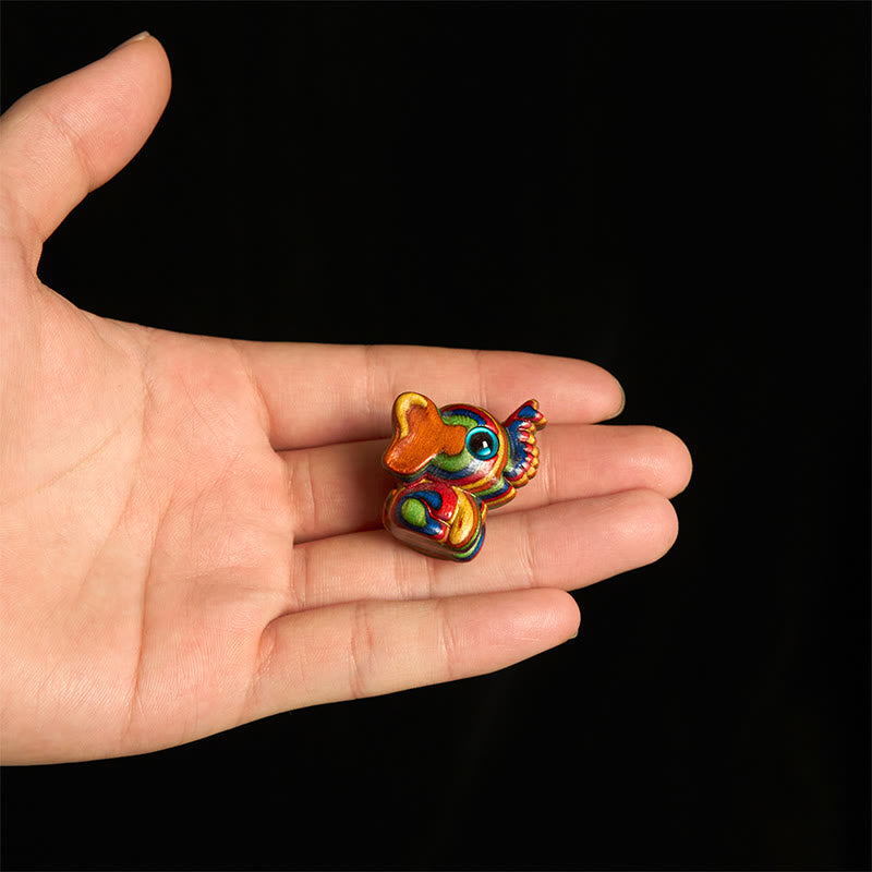 Buddha Stones "Hoping for Strength and Good Fortune" 2Pcs Mini Elephant Includes Gift Message Card