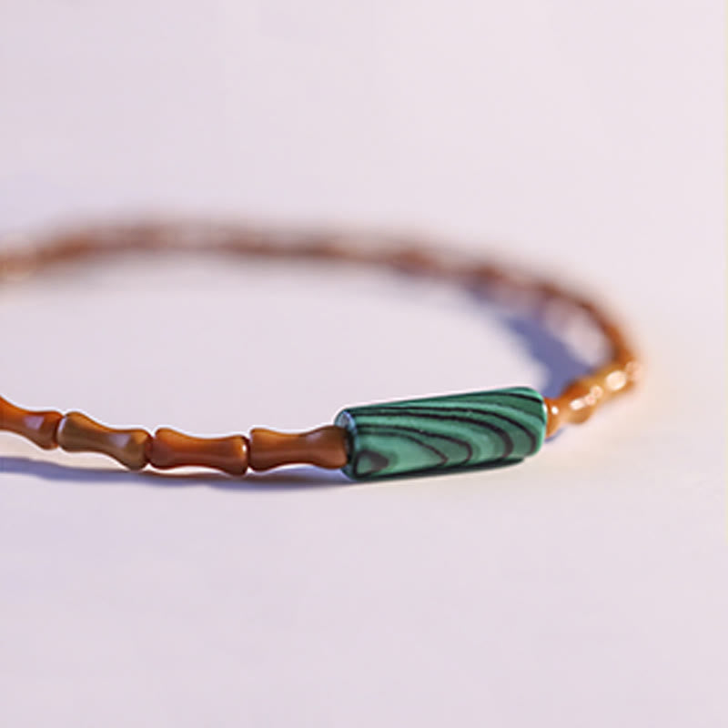 Buddha Stones Ultra-fine Olive Pit Peace Bracelet