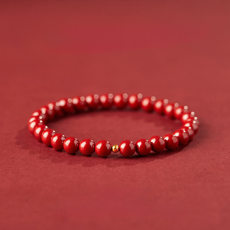 Buddha Stones "Wishing Protection and Energy" Cinnabar Bracelet Includes Gift Message Card