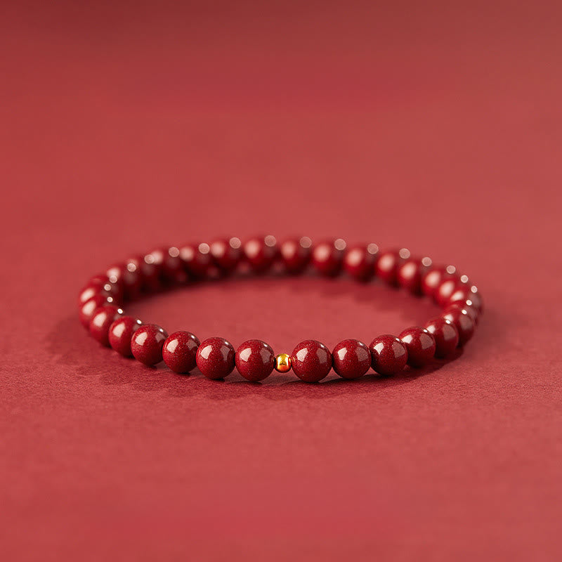 Buddha Stones "Wishing Protection and Energy" Cinnabar Bracelet Includes Gift Message Card