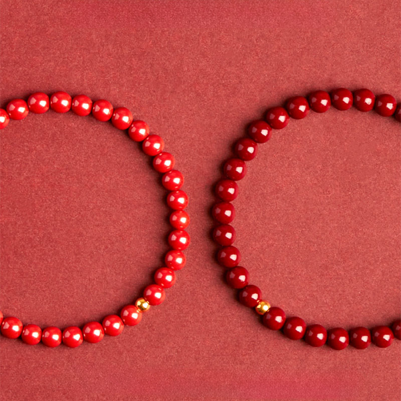 Buddha Stones "Wishing Protection and Energy" Cinnabar Bracelet Includes Gift Message Card