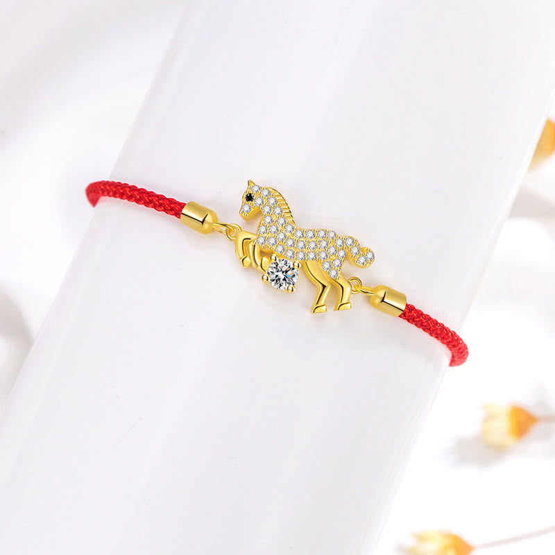 Buddha Stones "Wishing You Success & Good Luck" Year of the Horse String Includes Gift Message Card