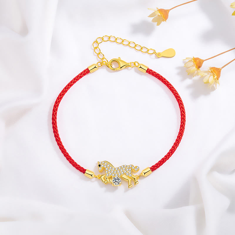 Buddha Stones "Wishing You Success & Good Luck" Year of the Horse String Includes Gift Message Card