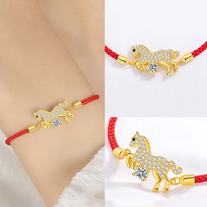 Buddha Stones "Wishing You Success & Good Luck" Year of the Horse String Includes Gift Message Card