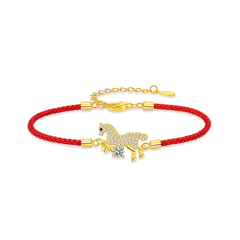 Buddha Stones "Wishing You Success & Good Luck" Year of the Horse String Includes Gift Message Card