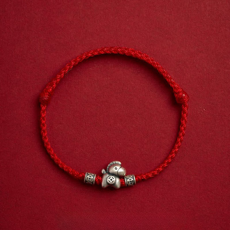 Buddha Stones "Wishing You Wealth and Protection" Year of the Horse String Includes Gift Message Card