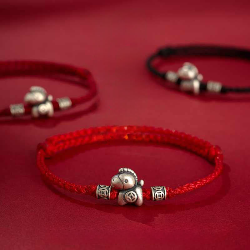Buddha Stones "Wishing You Wealth and Protection" Year of the Horse String Includes Gift Message Card