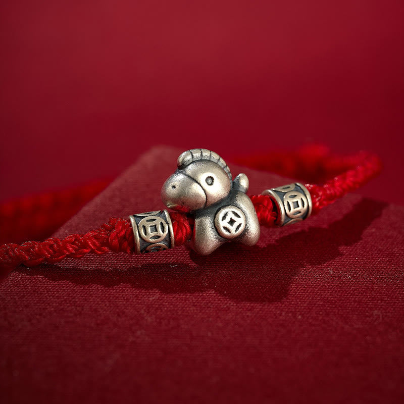 Buddha Stones "Wishing You Wealth and Protection" Year of the Horse String Includes Gift Message Card