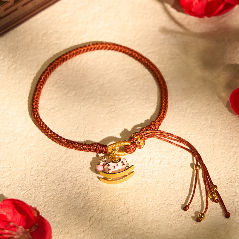 Buddha Stones "Sending You Happiness and Strength" Year of the Horse String Includes Gift Message Card