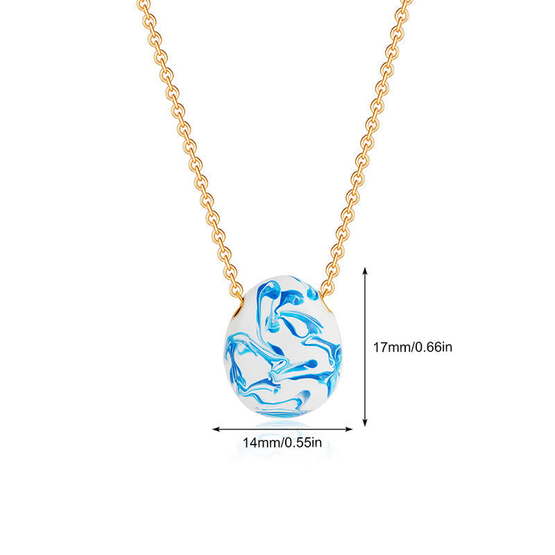 Buddha Stones Copper Wealth Healing Water Drop Shape Pendant Necklace