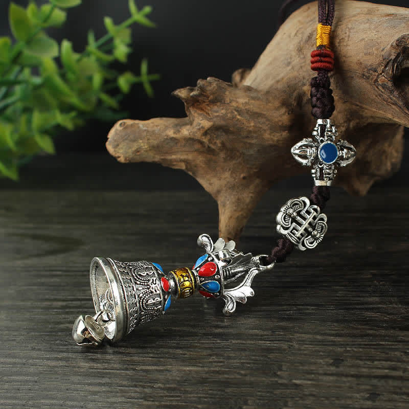 Buddha Stones Tibet Om Mani Padme Hum Vajra Dorje Spiritual Car Hanging Decoration