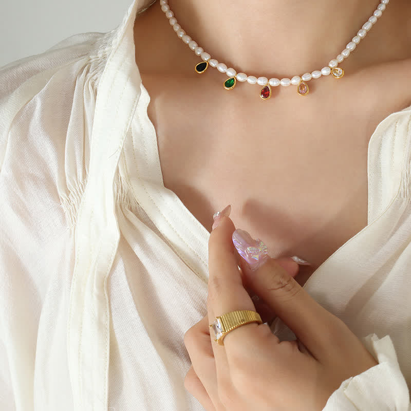 Buddha Stones Pearl Crystal Stone Purity Necklace Pendant