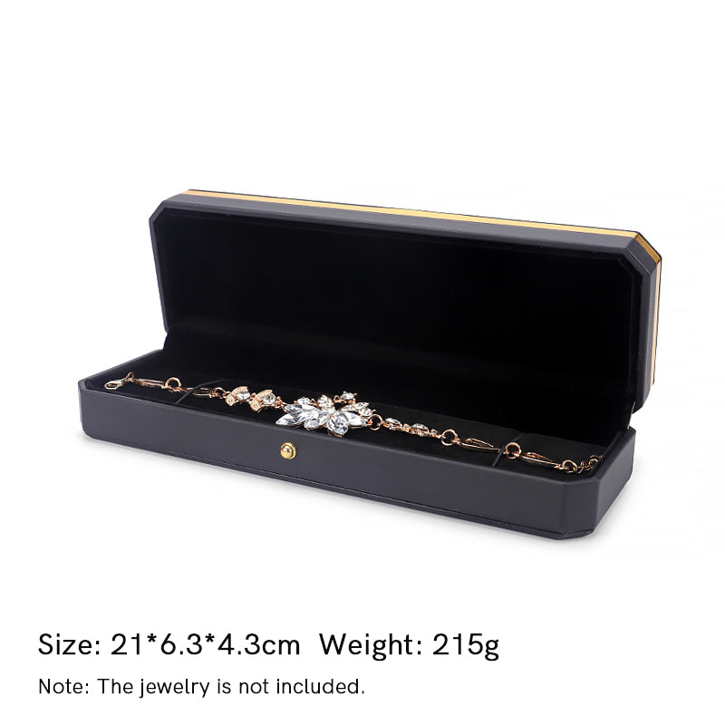 Buddha Stones Jewelry Storage Box PU Leather Gift Box