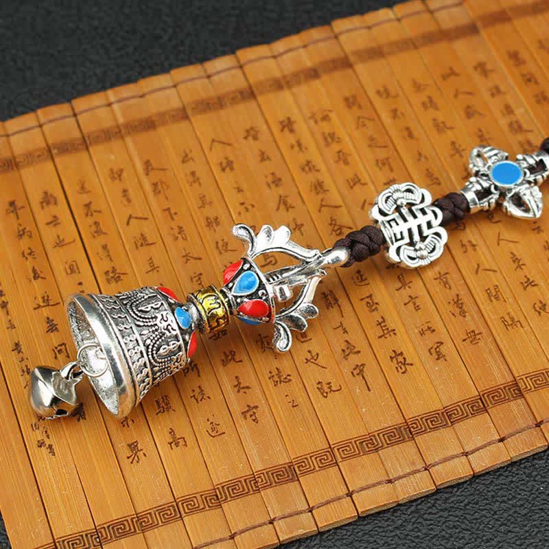 Buddha Stones Tibet Om Mani Padme Hum Vajra Dorje Spiritual Car Hanging Decoration