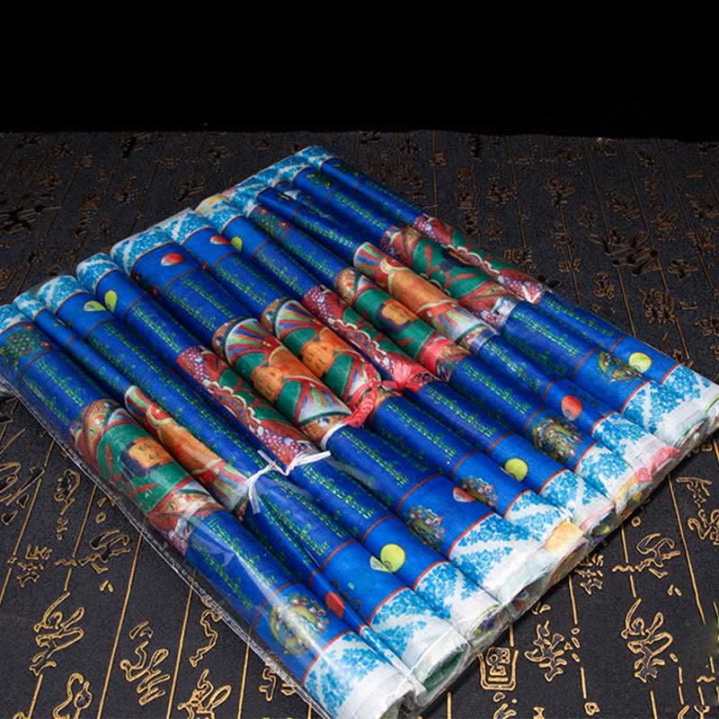 Buddha Stones Tibetan 5 Colors Windhorse Buddha Tara Scriptures Healing Auspicious Outdoor Prayer Flag