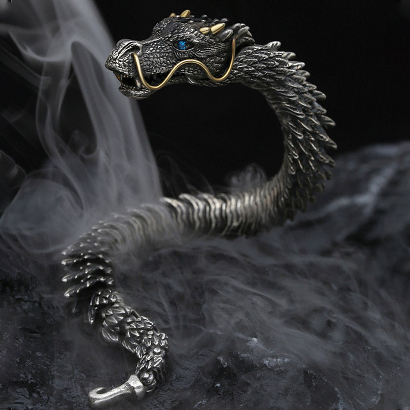 Buddha Stones Nordic Dragon Handmade Amulet Luck Protection Chain Bracelet