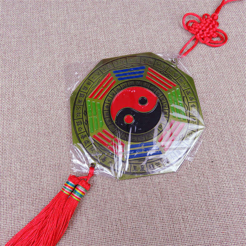 Buddha Stones Feng Shui Bagua Map Chinese Knotting Harmony Energy Map Mirror