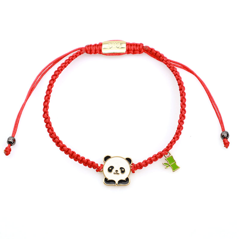 Buddha Stones Tibetan Handmade Panda Bamboo Lucky Red String Bracelet (Extra 30% Off | USE CODE: FS30)