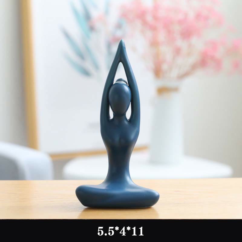 Buddha Stones Abstract Yoga Meditation Exercise Ceramics Spiritual Figurine Sculpture Decoration