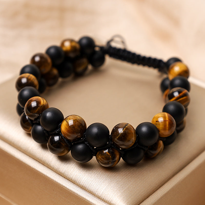 Buddha Stones Protection Tiger's Eye Bracelet