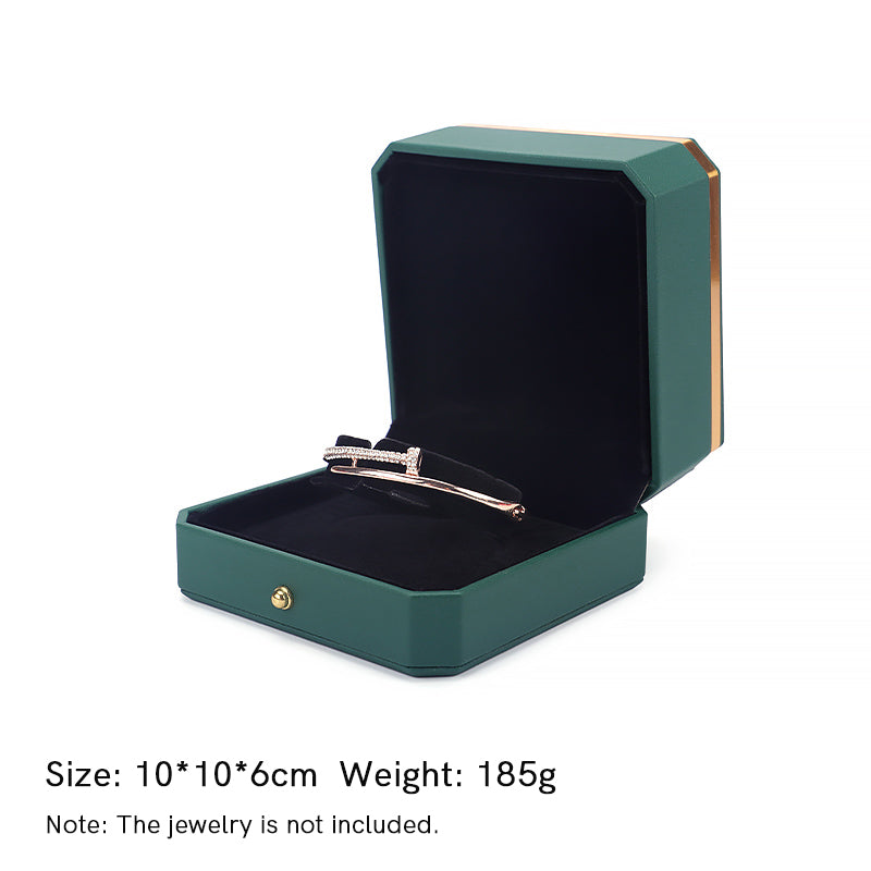 Buddha Stones Jewelry Storage Box PU Leather Gift Box