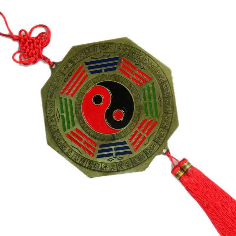 Buddha Stones Feng Shui Bagua Map Chinese Knotting Harmony Energy Map Mirror