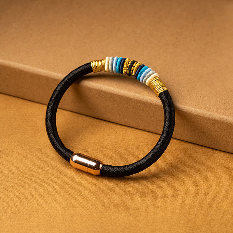 Buddha Stones Tibetan Handmade King Kong Knot Protection Magnetic Buckle Braided Bracelet (Extra 30% Off | USE CODE: FS30)