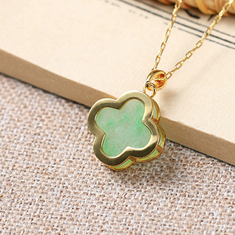 Buddha Stones "May Luck and Joy Be With You" Jade Necklace Includes Gift Message Card