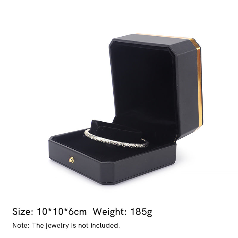 Buddha Stones Jewelry Storage Box PU Leather Gift Box