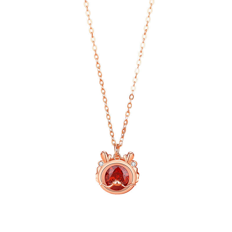 Buddha Stones 925 Sterling Silver Year Of The Dragon Luck Red Zircon Necklace Pendant Bracelet Earrings Ring (Extra 30% Off | USE CODE: FS30)