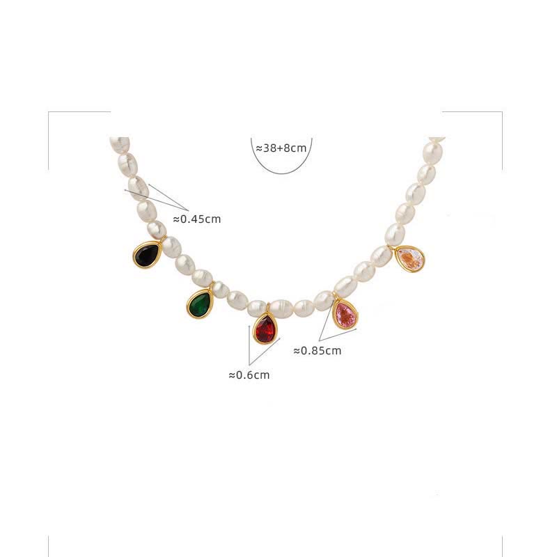 Buddha Stones Pearl Crystal Stone Purity Necklace Pendant