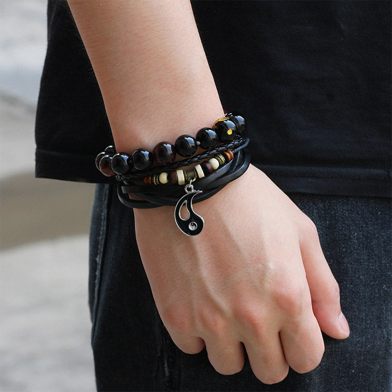 Yin Yang Pendant Couple Balance Bracelet (Extra 35% Off | USE CODE: FS35)