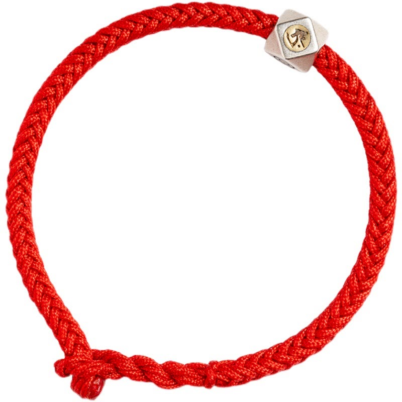 Buddha Stones 925 Sterling Silver Handmade Chinese Zodiac Natal Buddha Luck Protection Braided String Bracelet (Extra 30% Off | USE CODE: FS30)