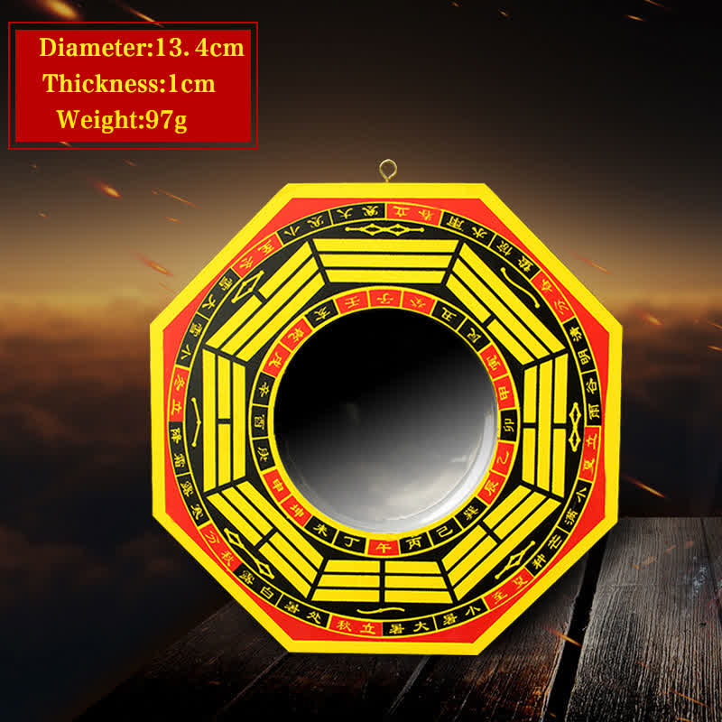 Buddha Stones Feng Shui Bagua Map Balance Living Room Energy Map Mirror