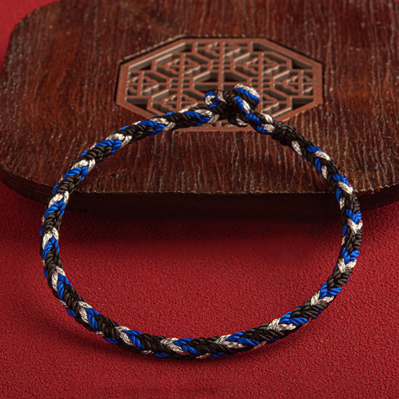 Buddha Stones "May prosperity fill your life" Lucky Multicolored Bracelet
