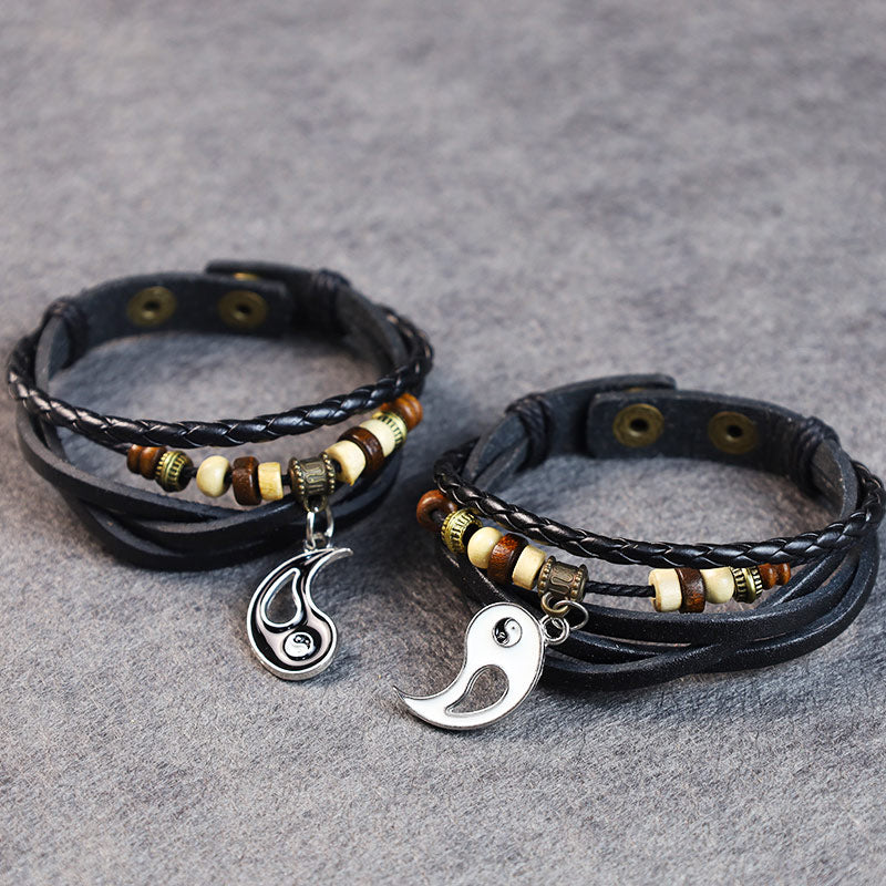 Yin Yang Pendant Couple Balance Bracelet (Extra 35% Off | USE CODE: FS35)