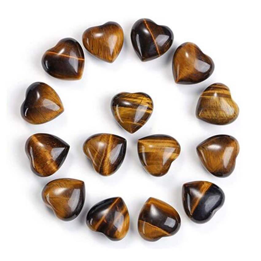 Buddha Stones Natural Amethyst Tiger's Eye Stone Love Decoration