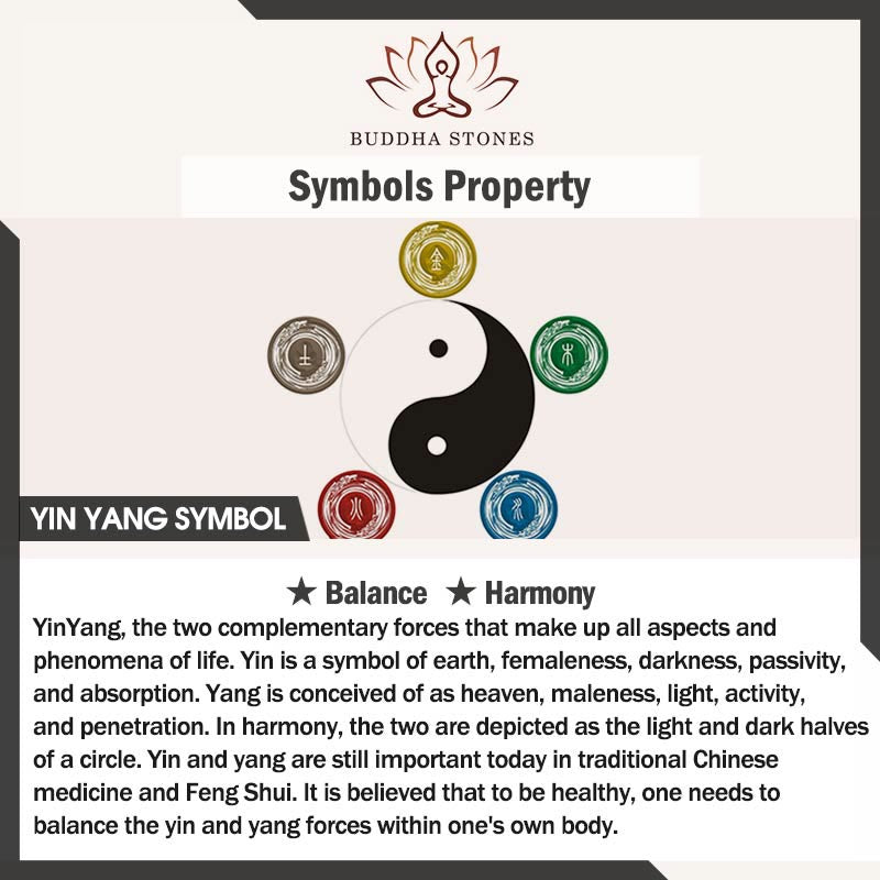 Buddha Stones "Sending Balance and Protection" Obsidian Yin Yang Necklace Includes Gift Message Card
