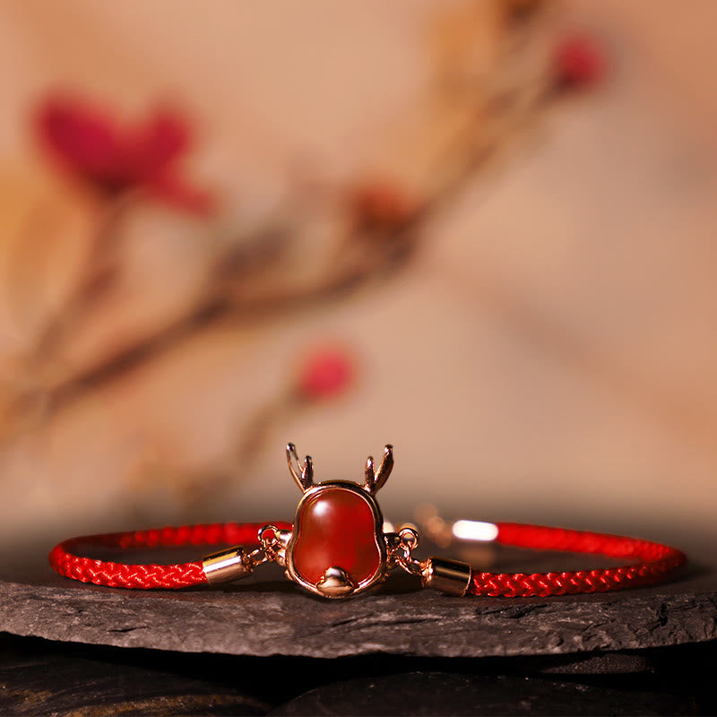 ❗❗❗A Flash Sale- Buddha Stones 925 Sterling Silver Year of the Dragon Natural Red Agate Dragon Attract Fortune Fu Character Strength Bracelet Necklace Pendant Earrings