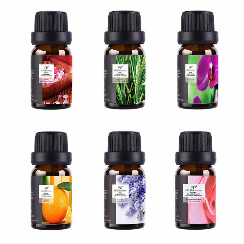 Buddha Stones 6Pcs Lavender Orange Jasmine Lemongrass Soothing Aromatherapy Healing Essential Oils Set